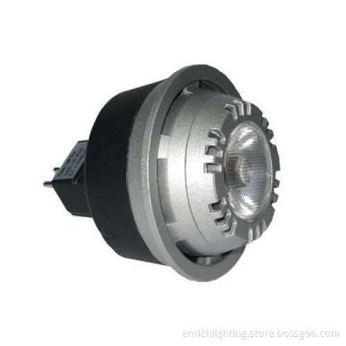 7070 SMD 10W MR16 LED spotlight, 450-500lm, 12V AC, >80Ra CRI with beam angle of 30 degrees